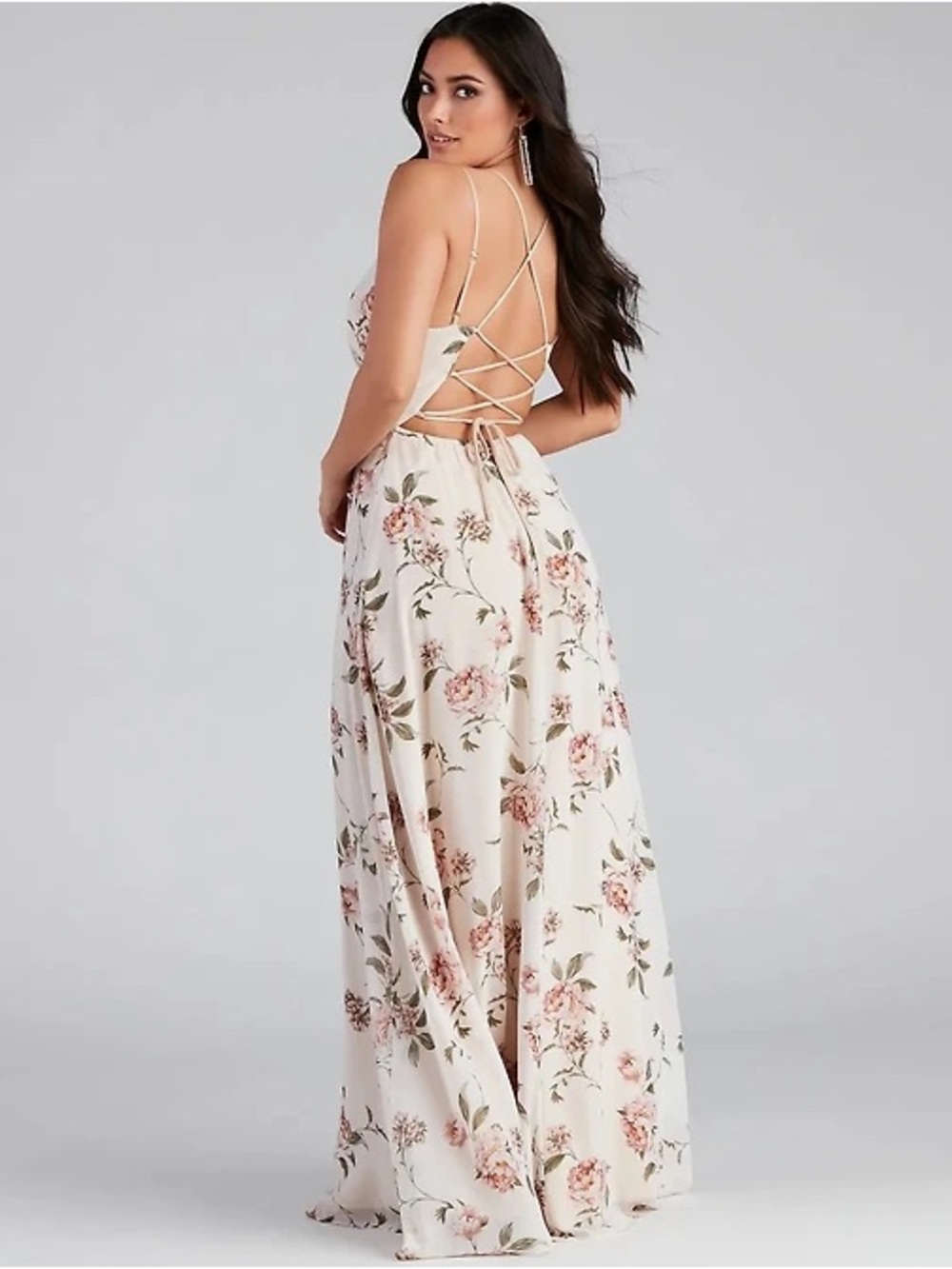 Windsor Blush Floral Wrap Maxi Dress - Picture 2 of 7
